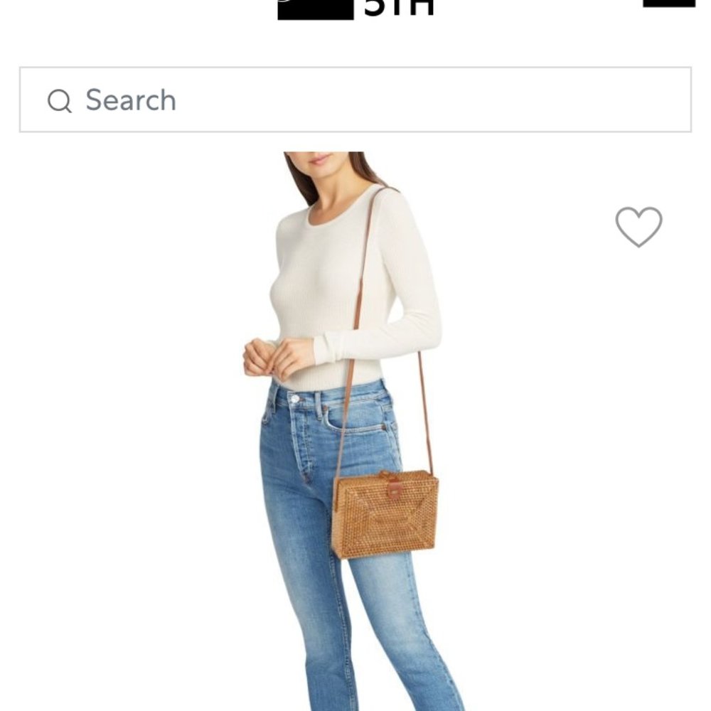 Collection 18 Rectangle Rattan Handbag - Picture 9 of 10